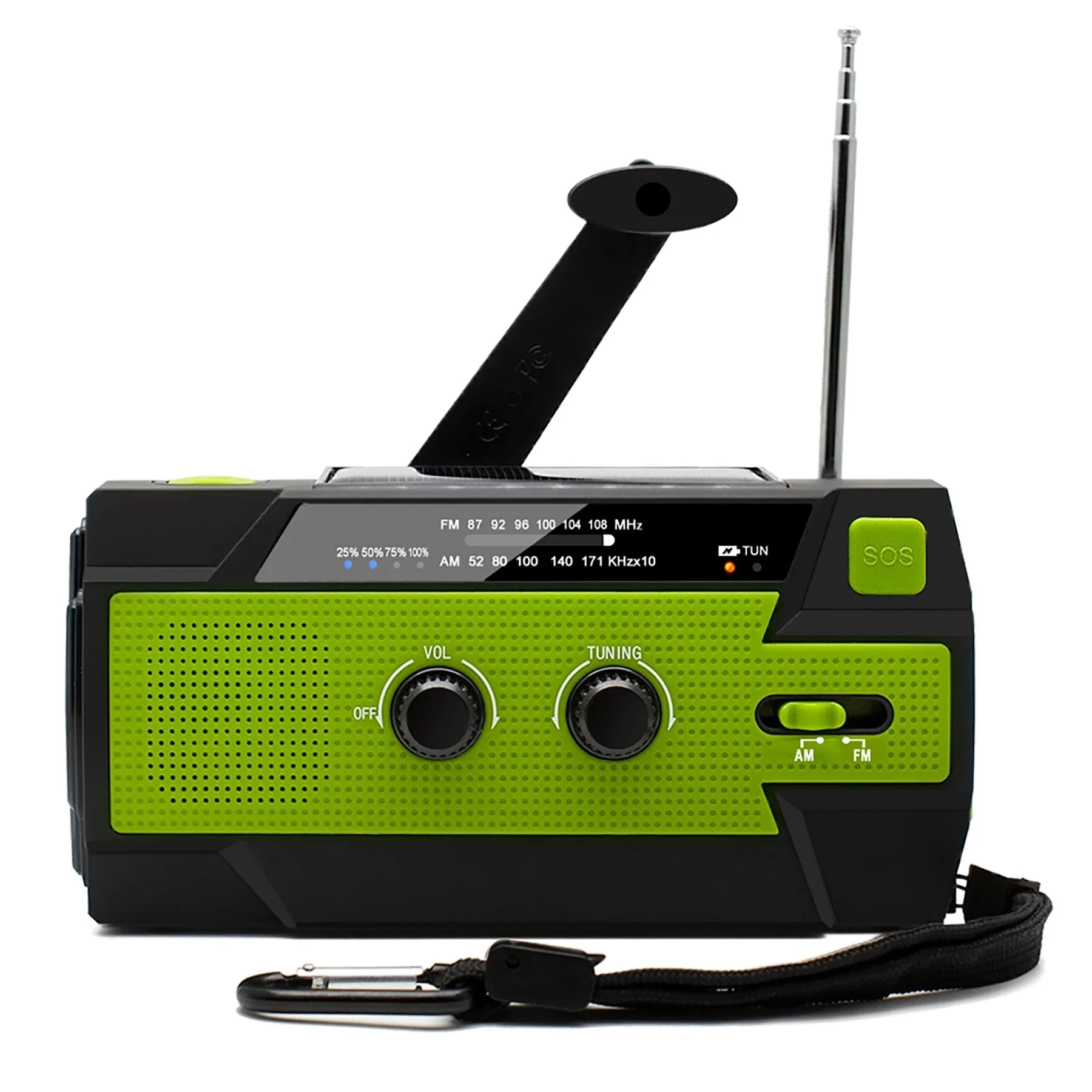 Emergency Radio Hand Crank Radio Portable Communication Device - Image 2